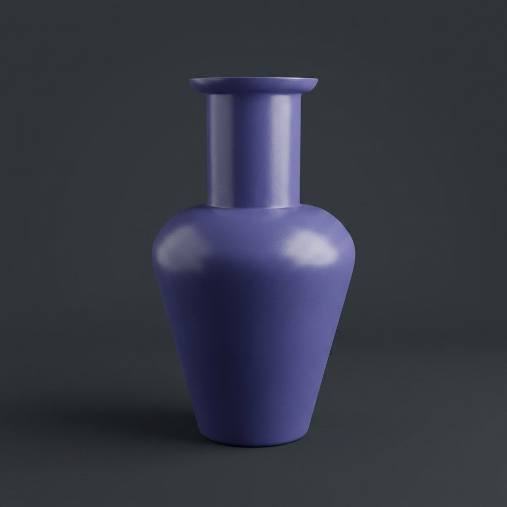Modern Tapered Neck Vase
