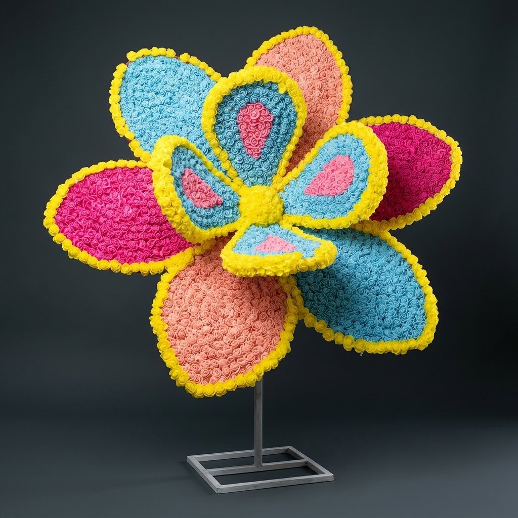 Floral Petal Art Sculpture