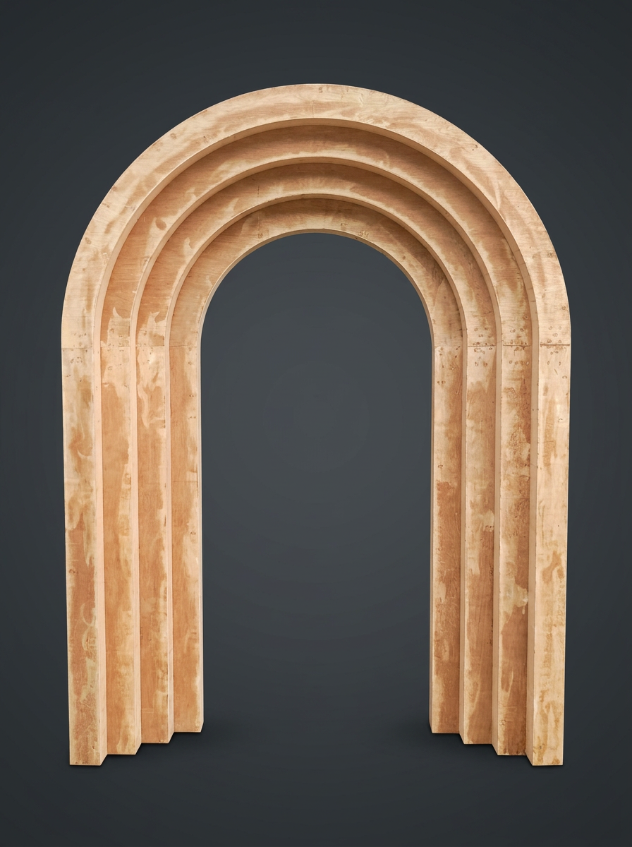 Timber Tunnel Arch in Natural Birch