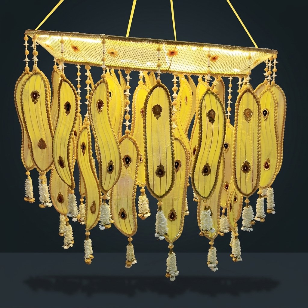 Floral Fabric Chandelier