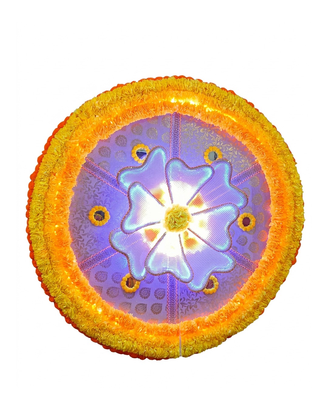 Led Round Floral Panel