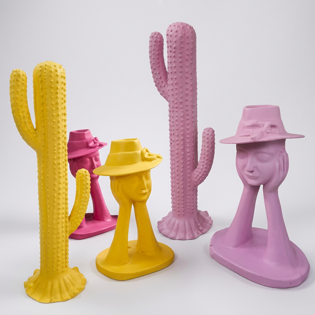 Cactus Face Decor