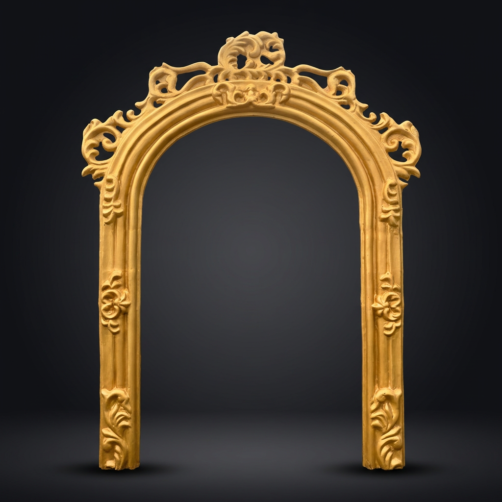 Filigree Arch Gate in Gold