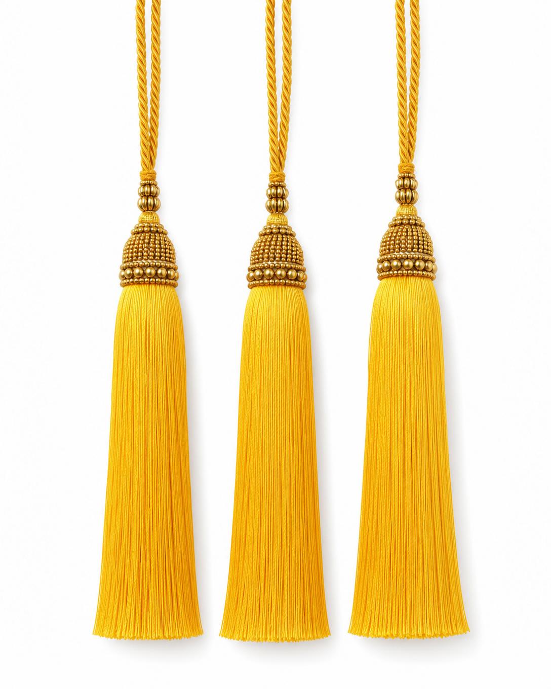 Yellow Silk Tassels