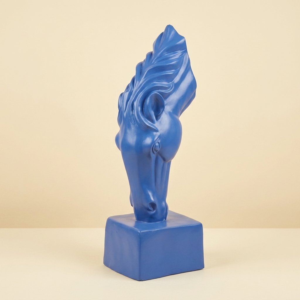 Horse Head Bust Statue