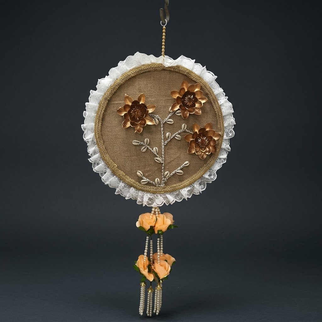 Floral Jute Wall Hanging — 263