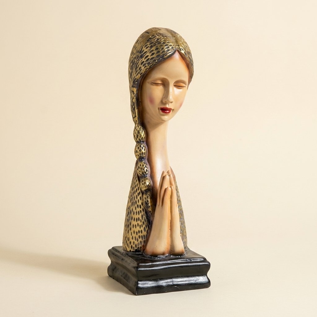 Praying Girl Table Bust