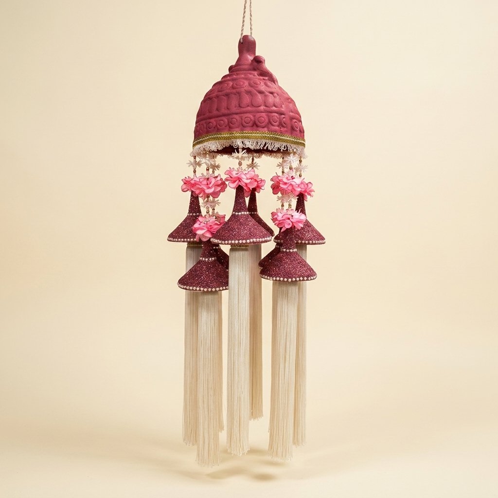 Floral Tassel Wall Hanging