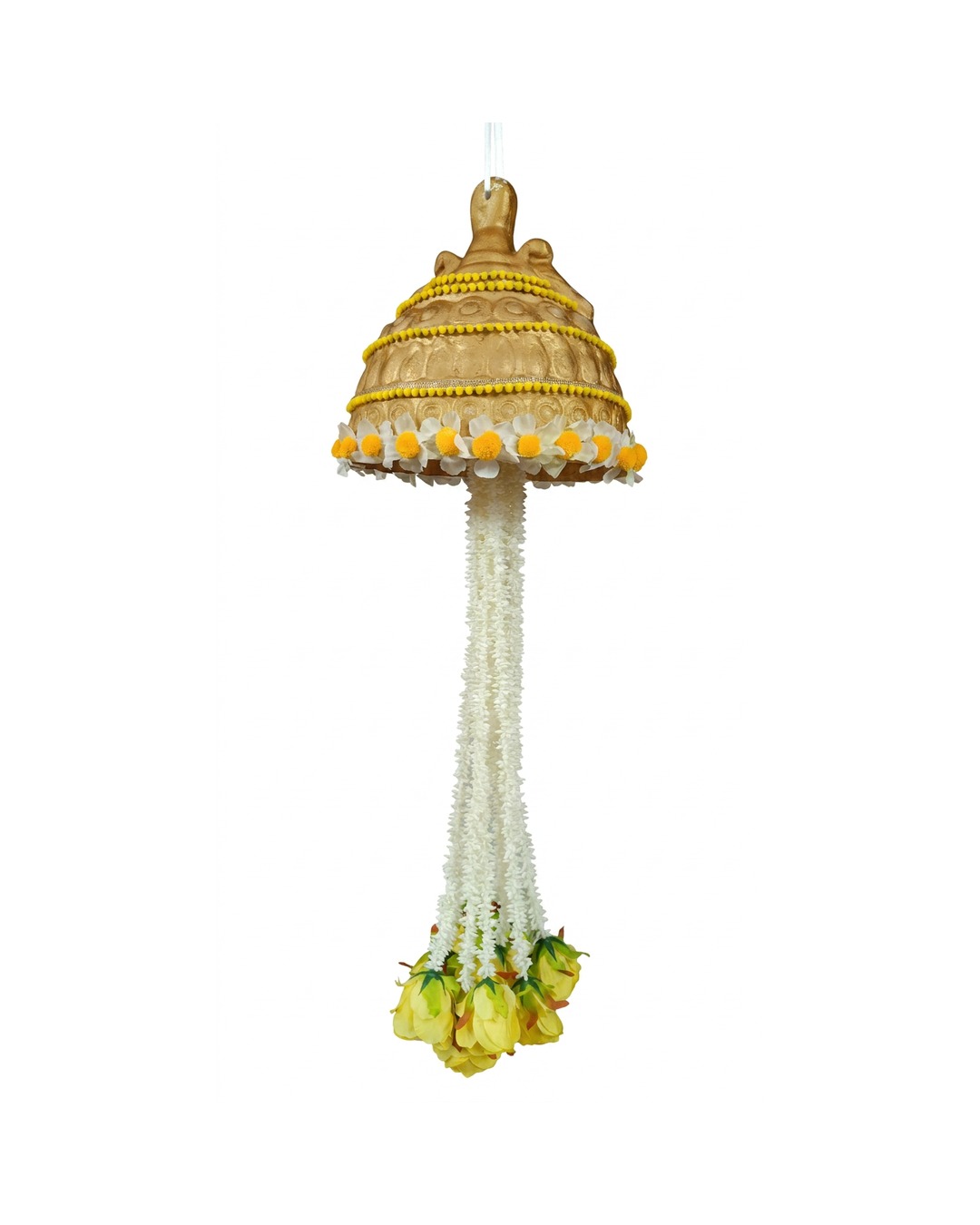 Gold Dome Floral Hanging
