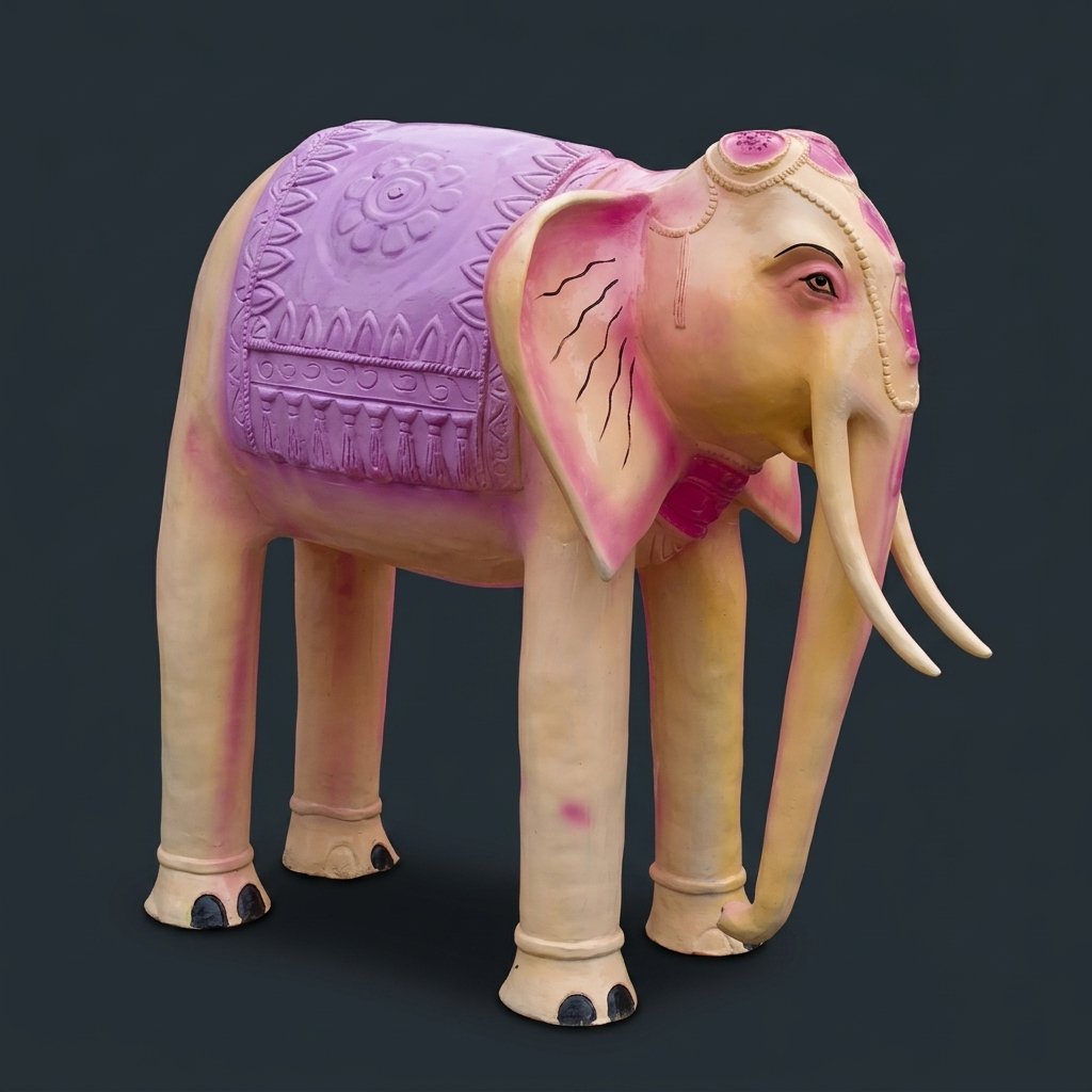 Ornate Elephant Figurine — 065