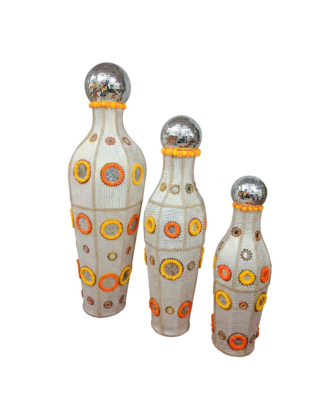Mirror Mosaic Bottle Set
