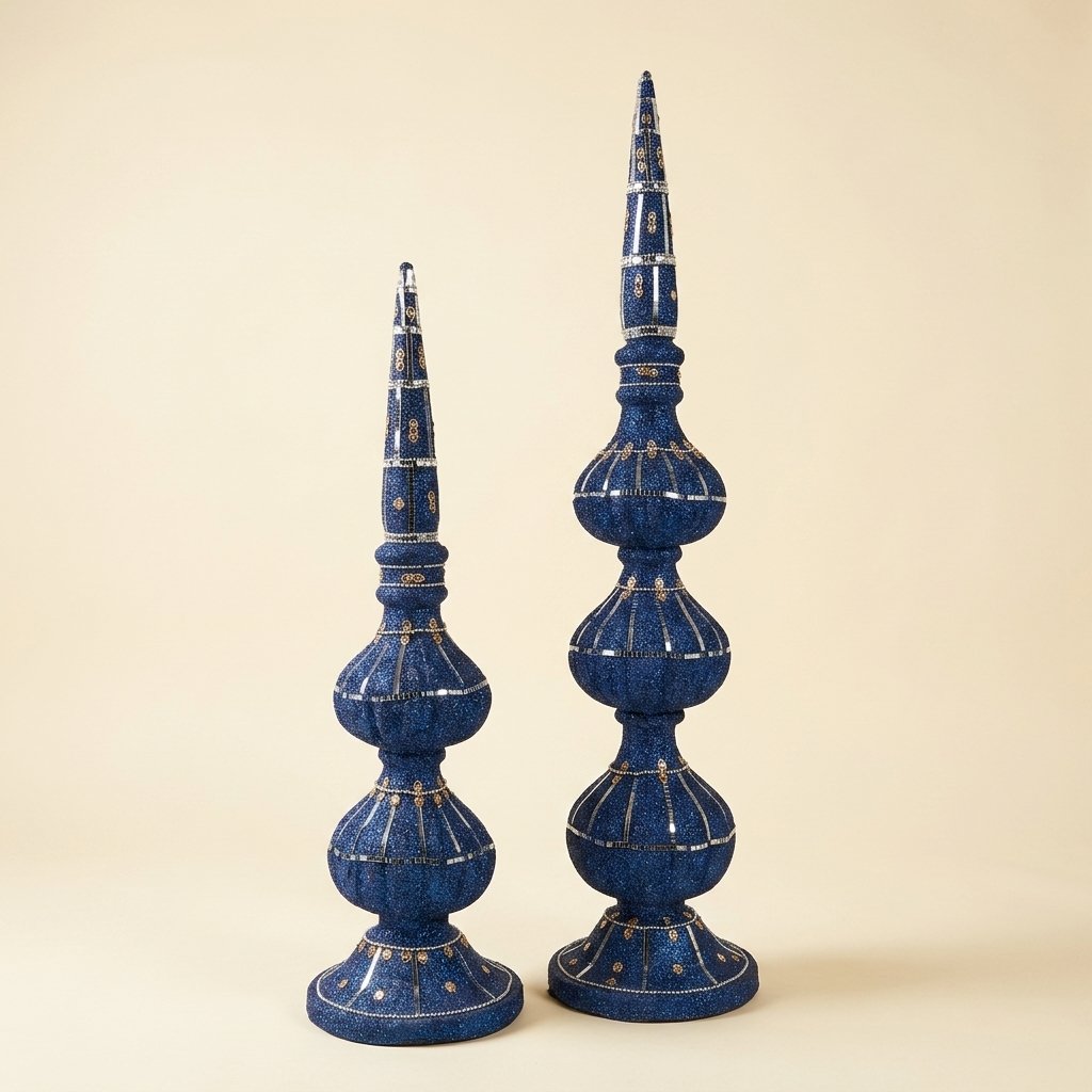 Beaded Spire Sculptures