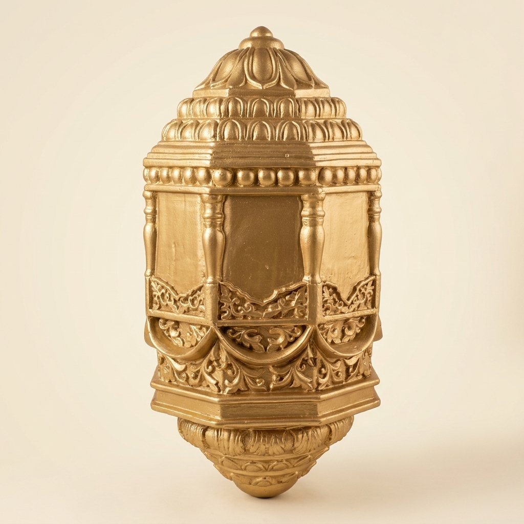 Ornate Gold Finial Sconce