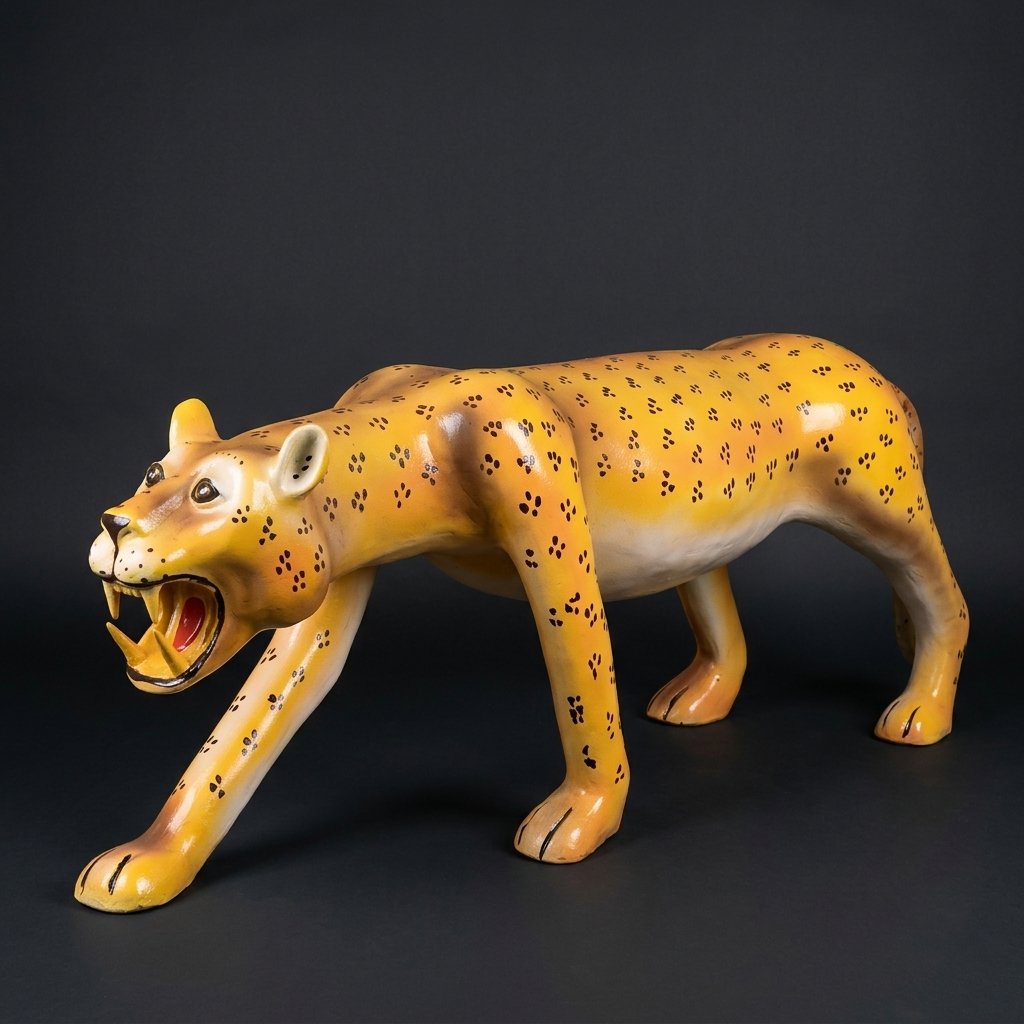 Leopard Ceramic Sculpture