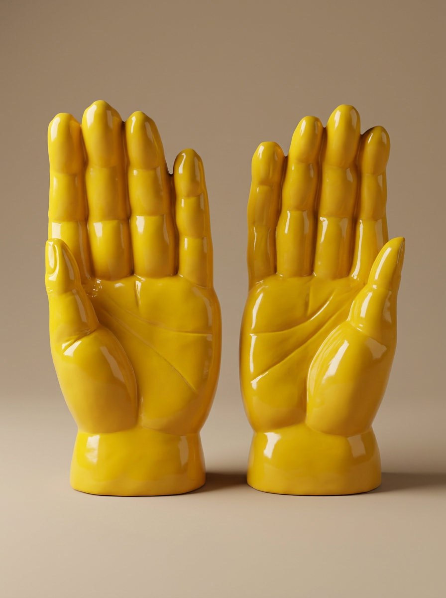 Product Yellow Hand Sculptures B