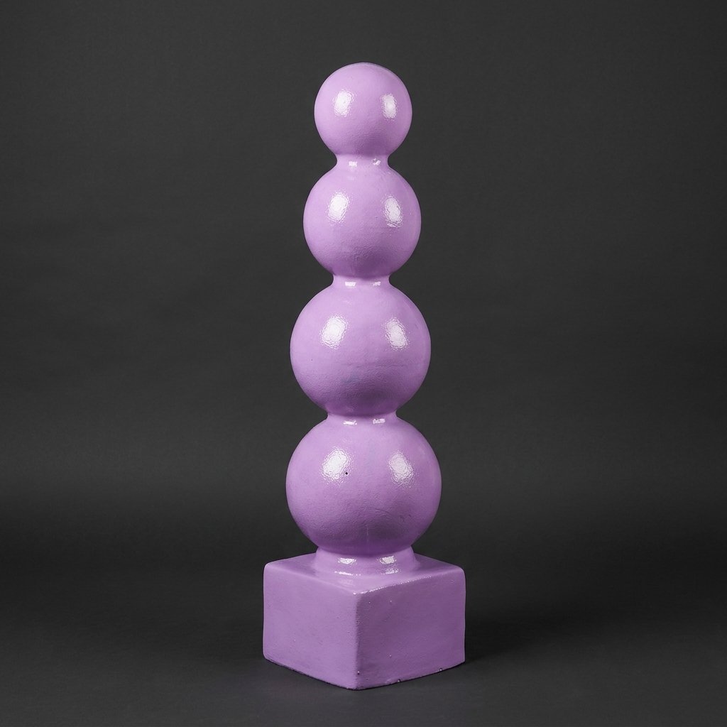 Stacked Sphere Totem Sculpture