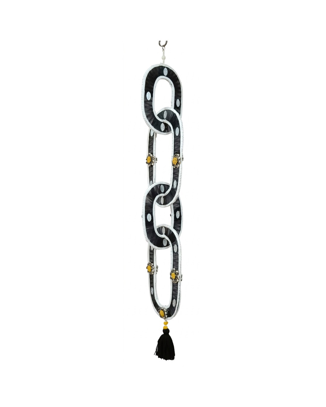 Black White Mirror Chain Links