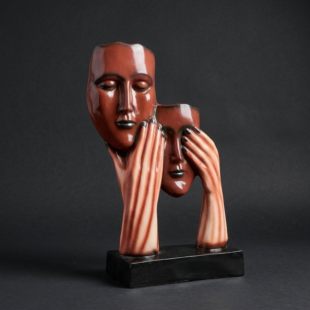Twin Mask Figurine