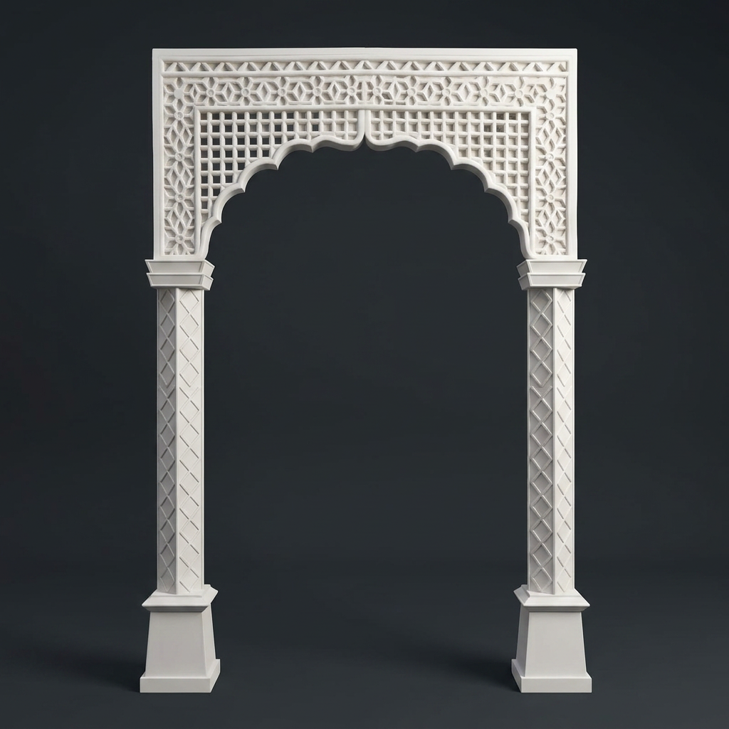 Jharokha Arch Gate in Ivory