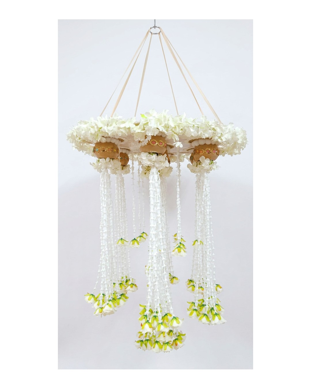 White Jasmine Chandelier 3matka