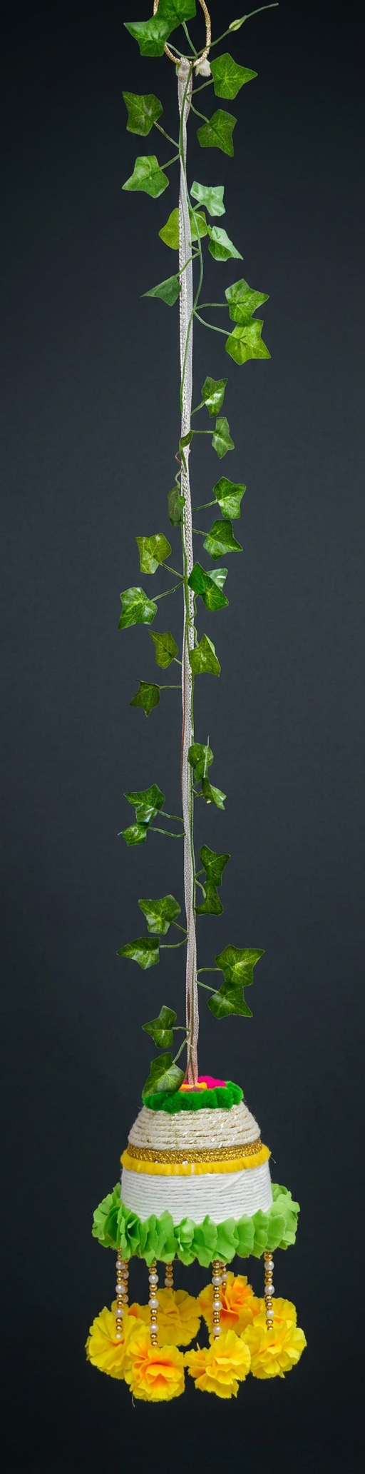 Ivy Pot Latkan in Ivory & Lemon