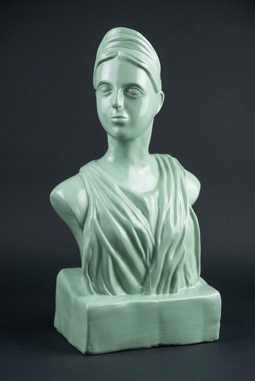 Mint Draped Lady Face Bust — MD 1076