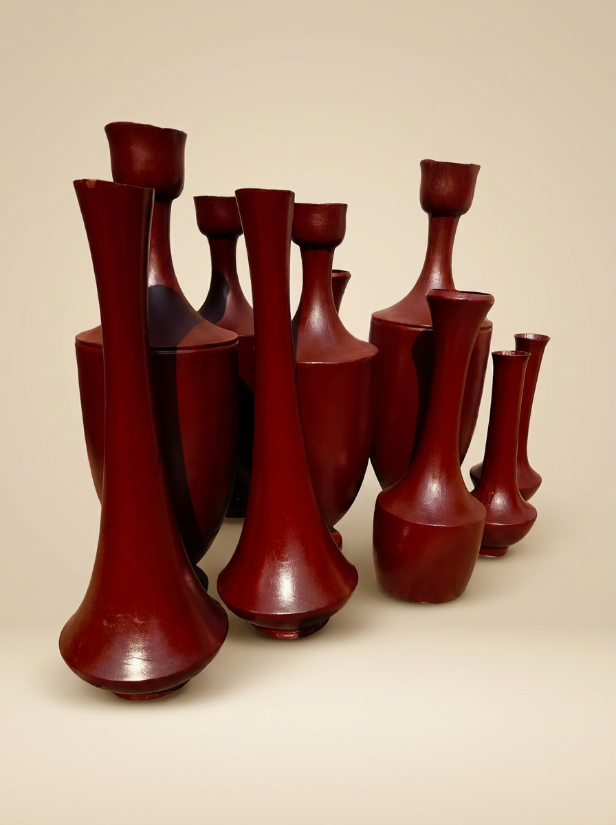 Maroon Vases Studio