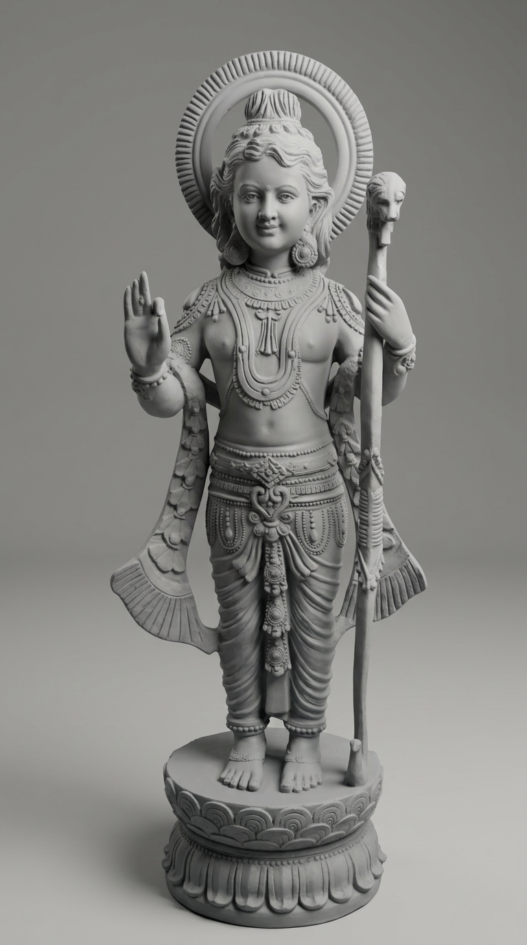 Product Devotional Statue Gray