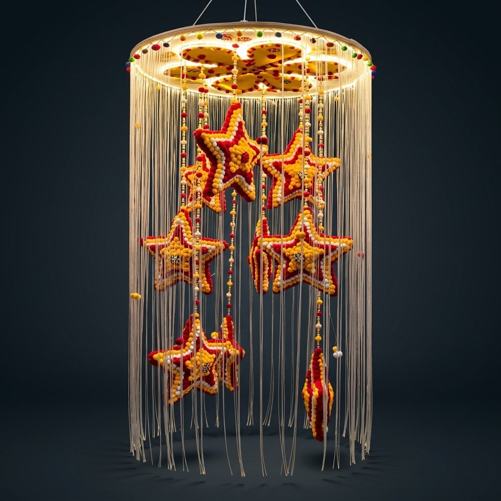 Star Tassel Ceiling Light