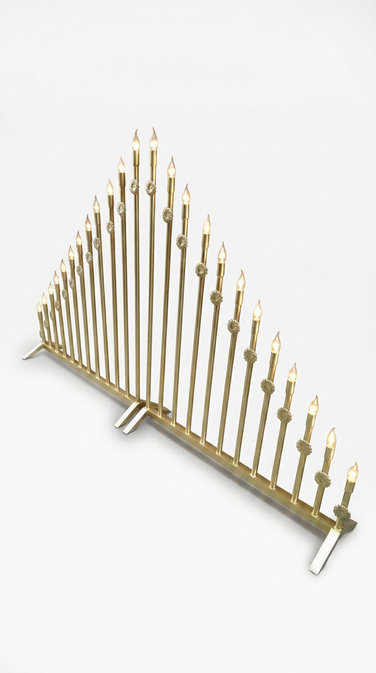 Pyramid Candle Row Floor Light