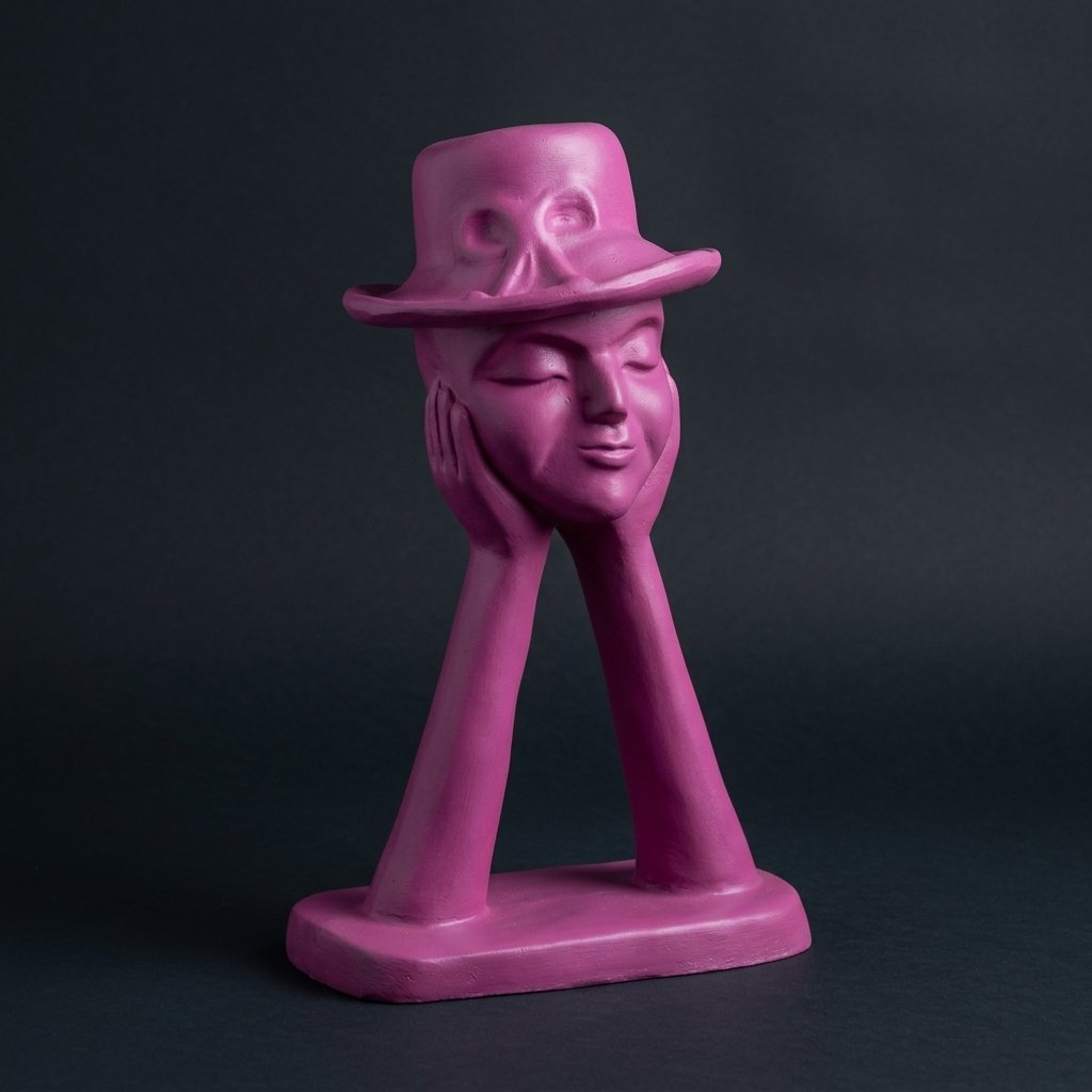 Lady Head Planter Statue
