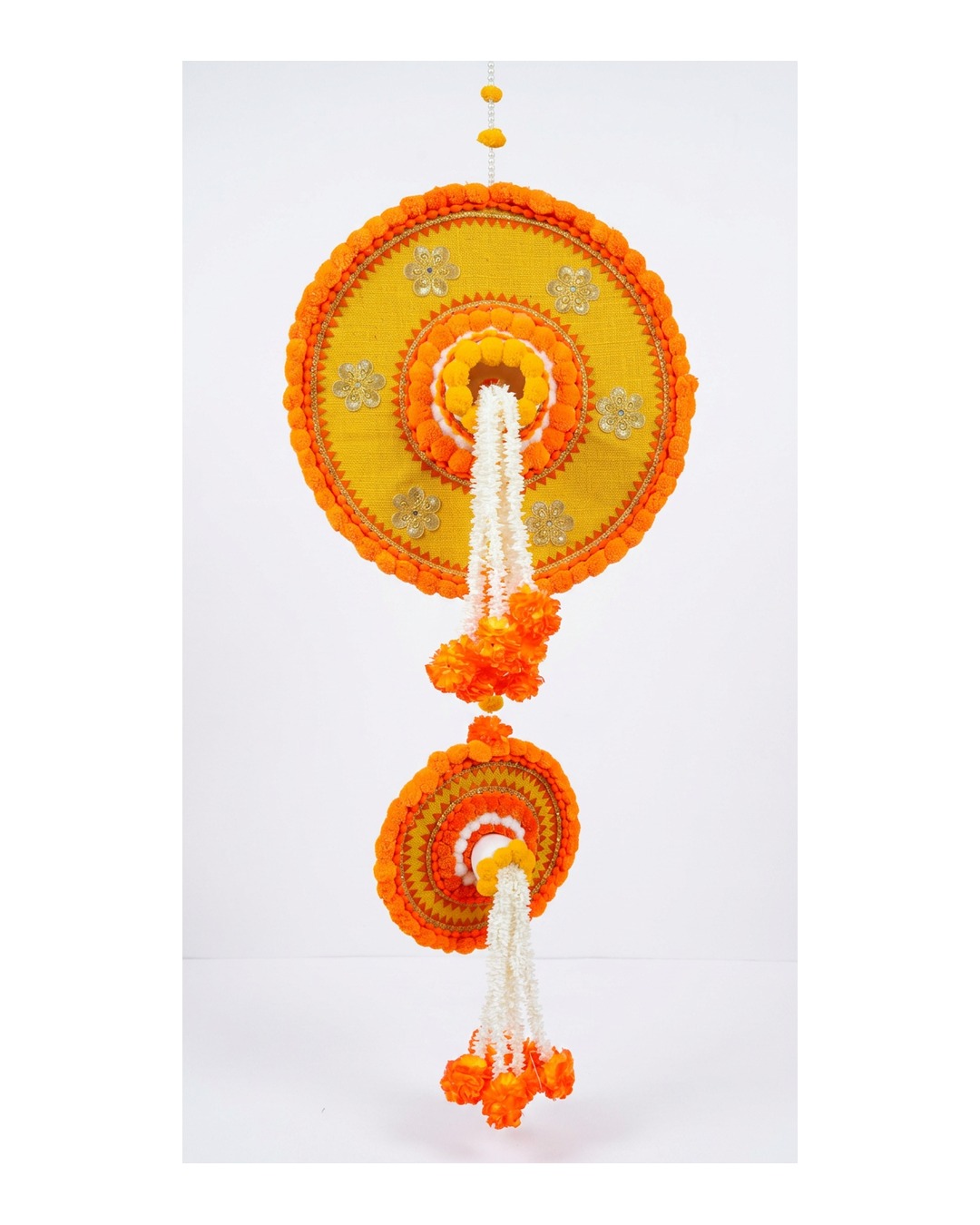 Orange Disc Garland Hanging