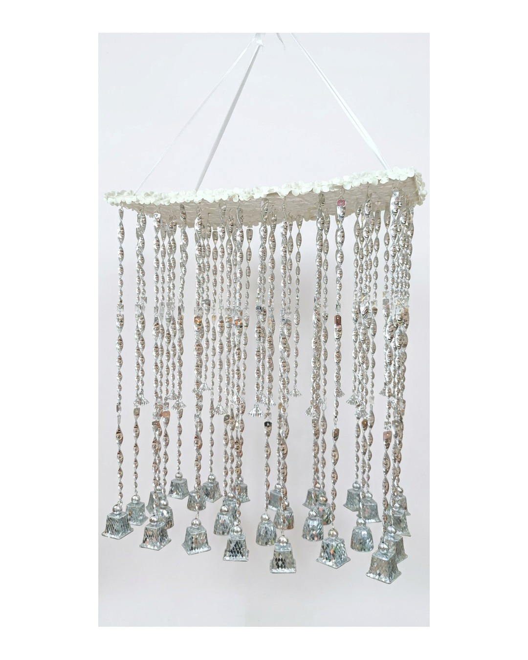 Silver Crystal Chandelier
