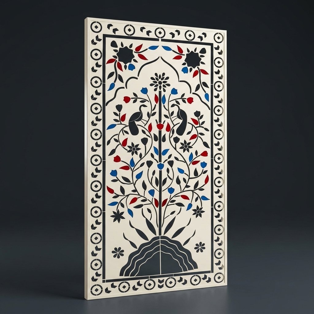Pietra Dura Floral Panel