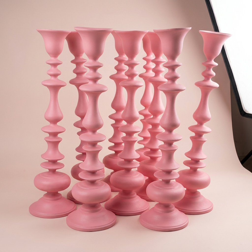 Pink Candlesticks