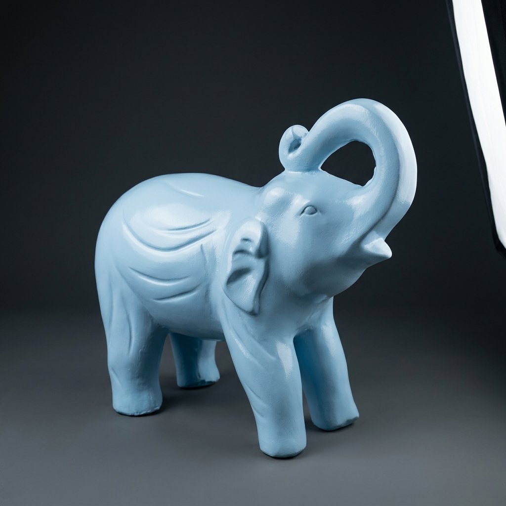 Ceramic Elephant Figurine