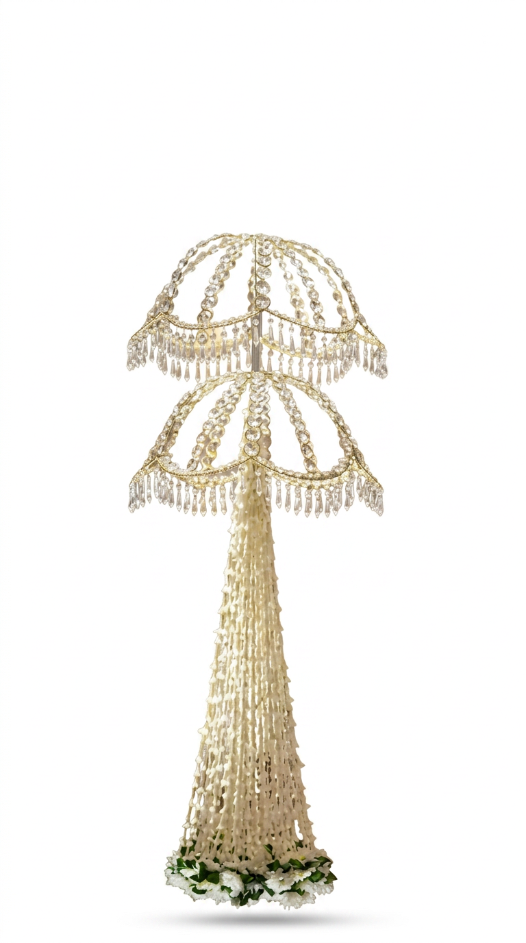 Crystal Tassel Double-Tier Jhoomar