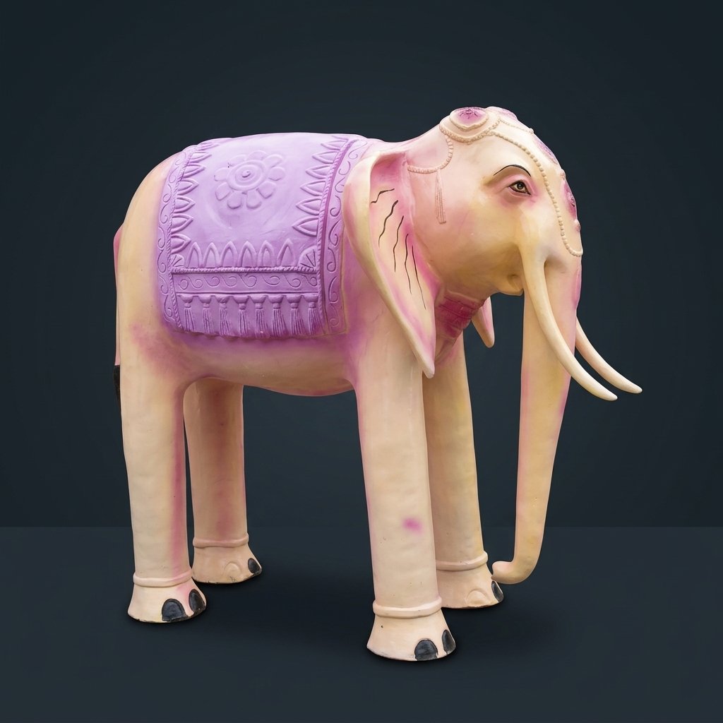 Ornate Elephant Figurine — 069