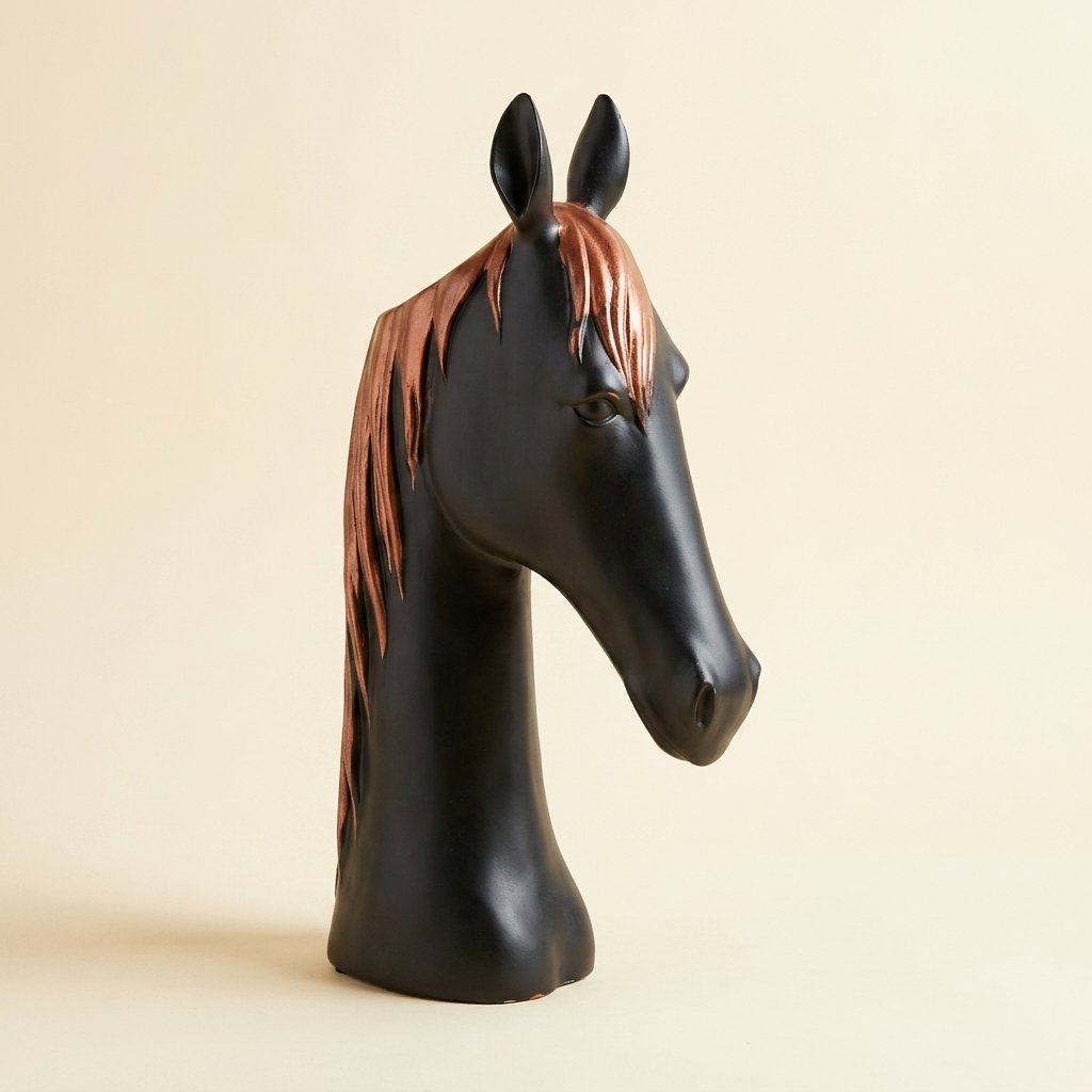 Horse Head Bust Statue — 037