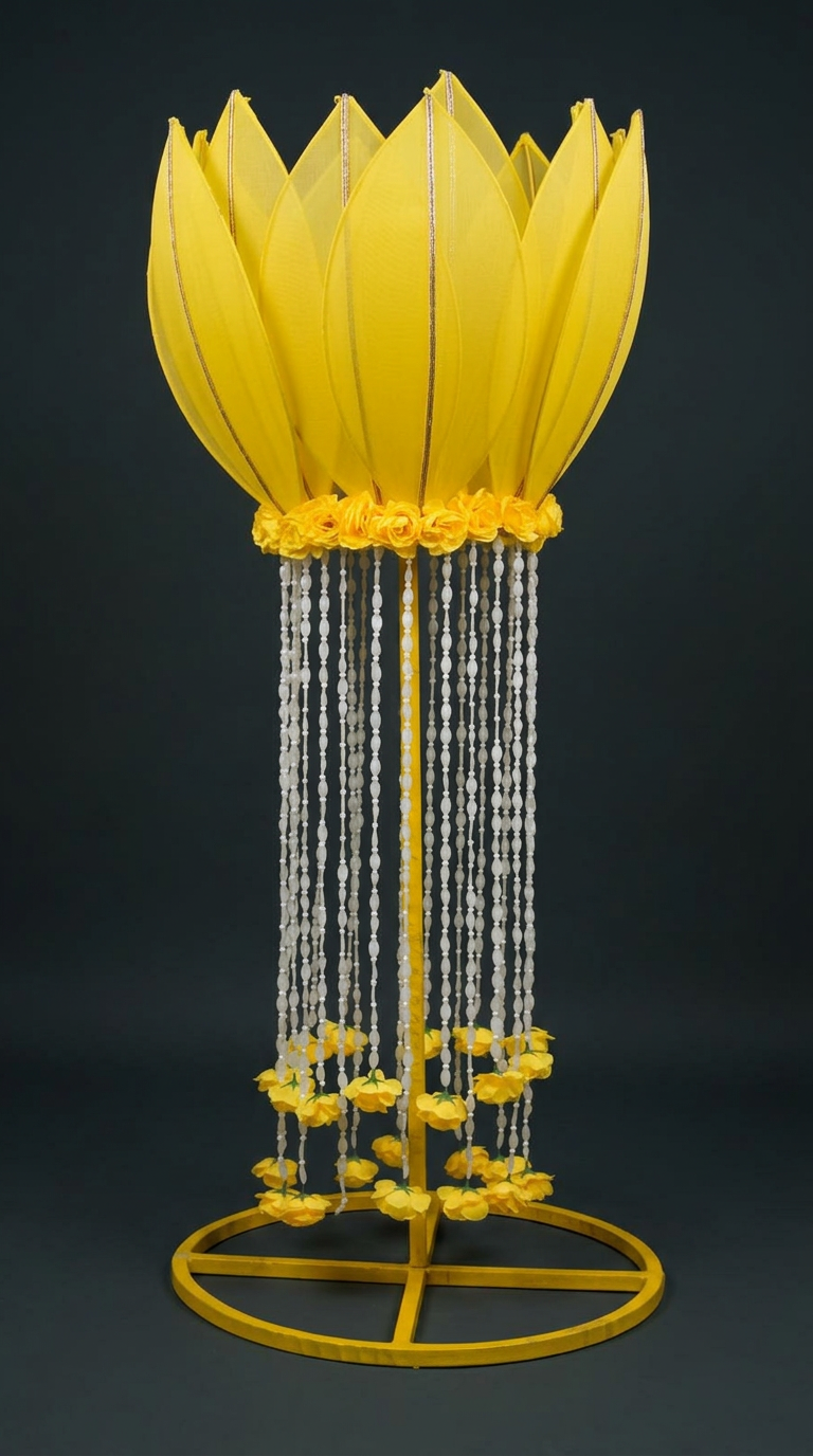 Yellow Lotus Stand in Marigold Yellow