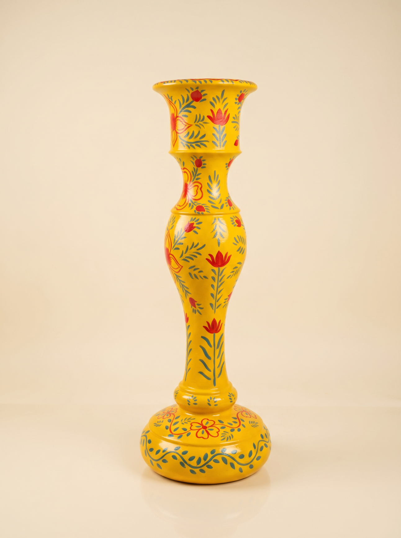 Product Yellow Floral Tall Vase