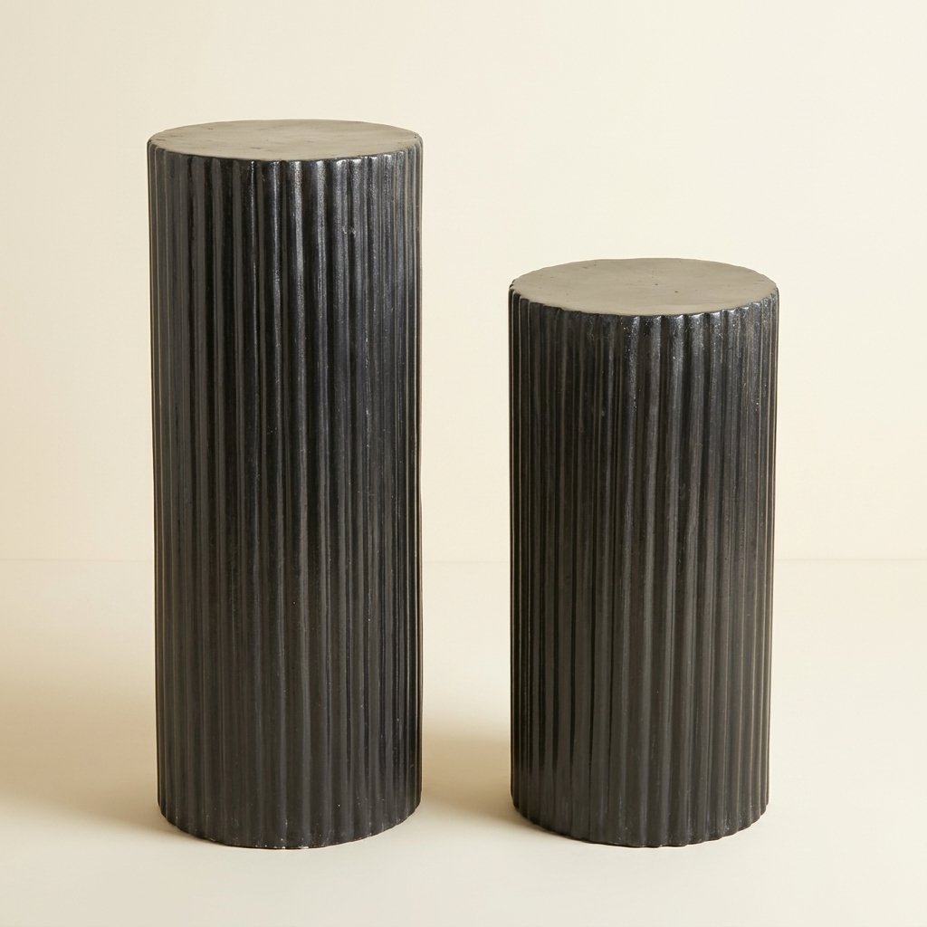 Ribbed Fluted Pedestals