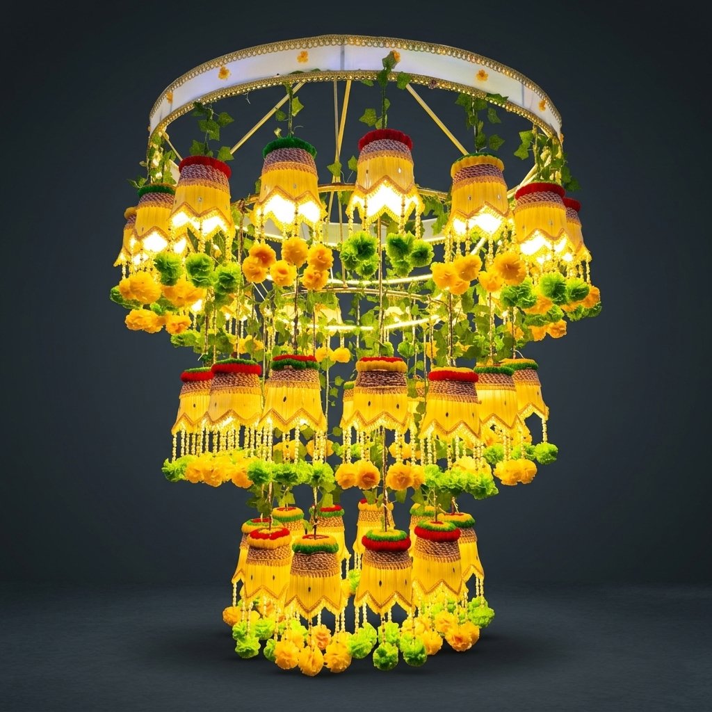 Floral Tiered Chandelier