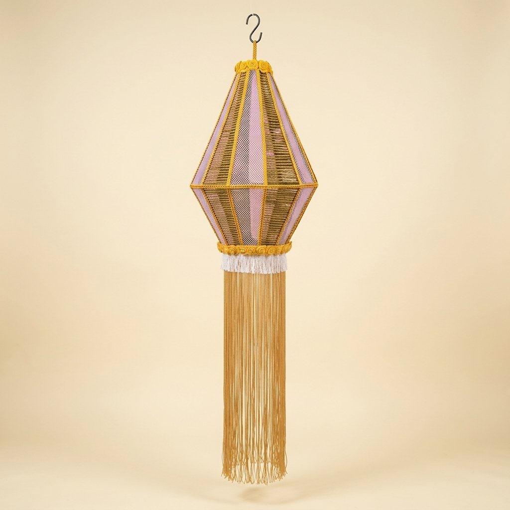 Boho Fringed Lantern