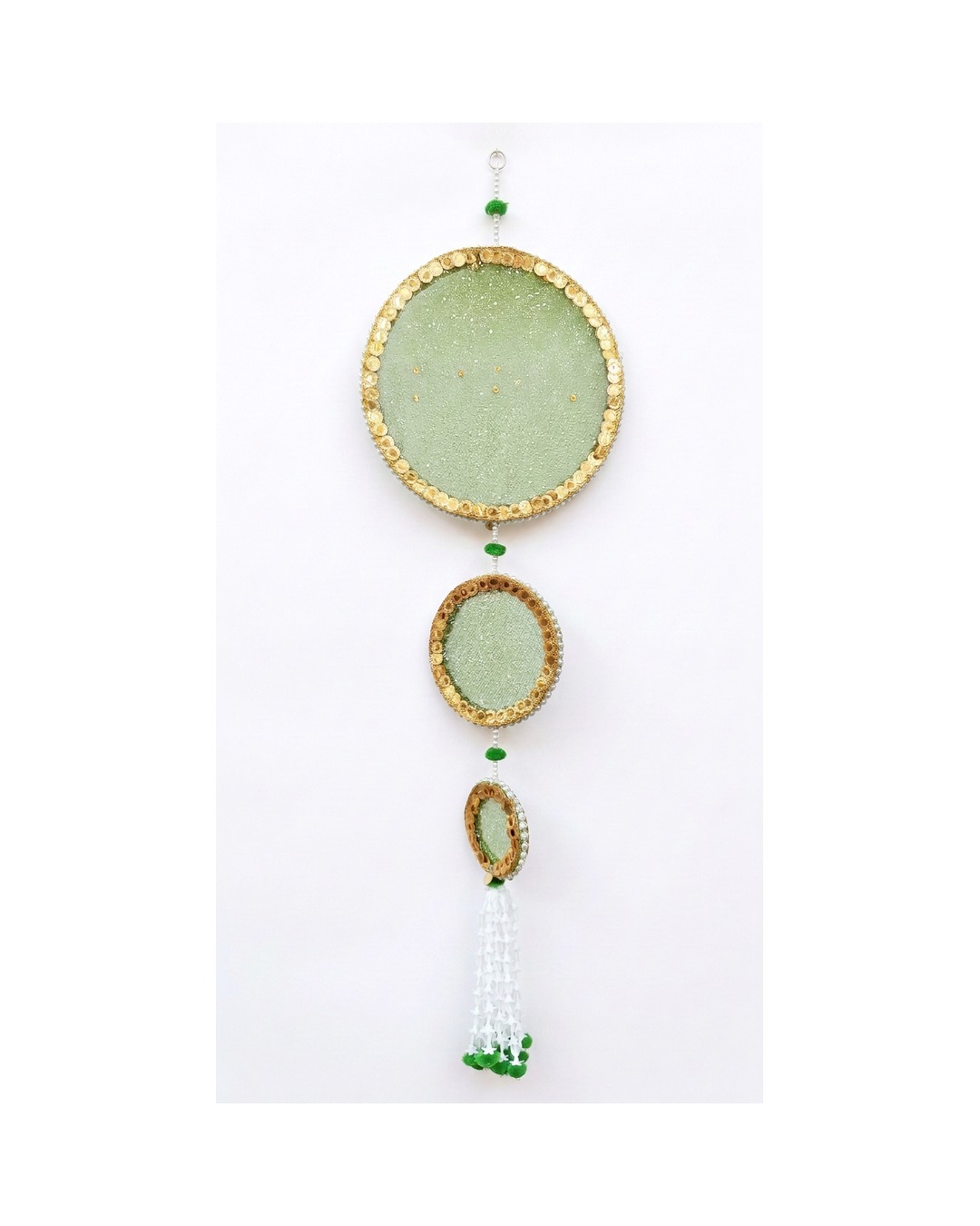 Green Gold Triple Ring Hanging