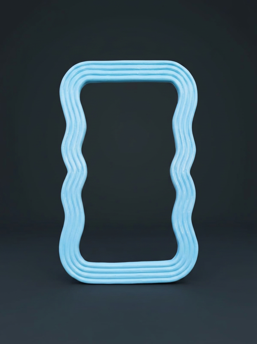 Wave Frame Gate in Sky Blue