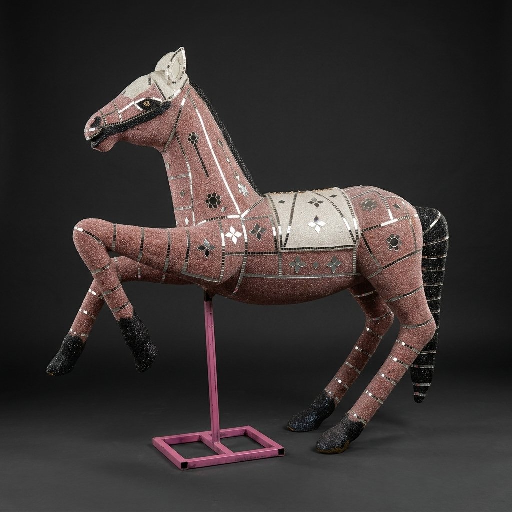 Mosaic Horse Sculpture