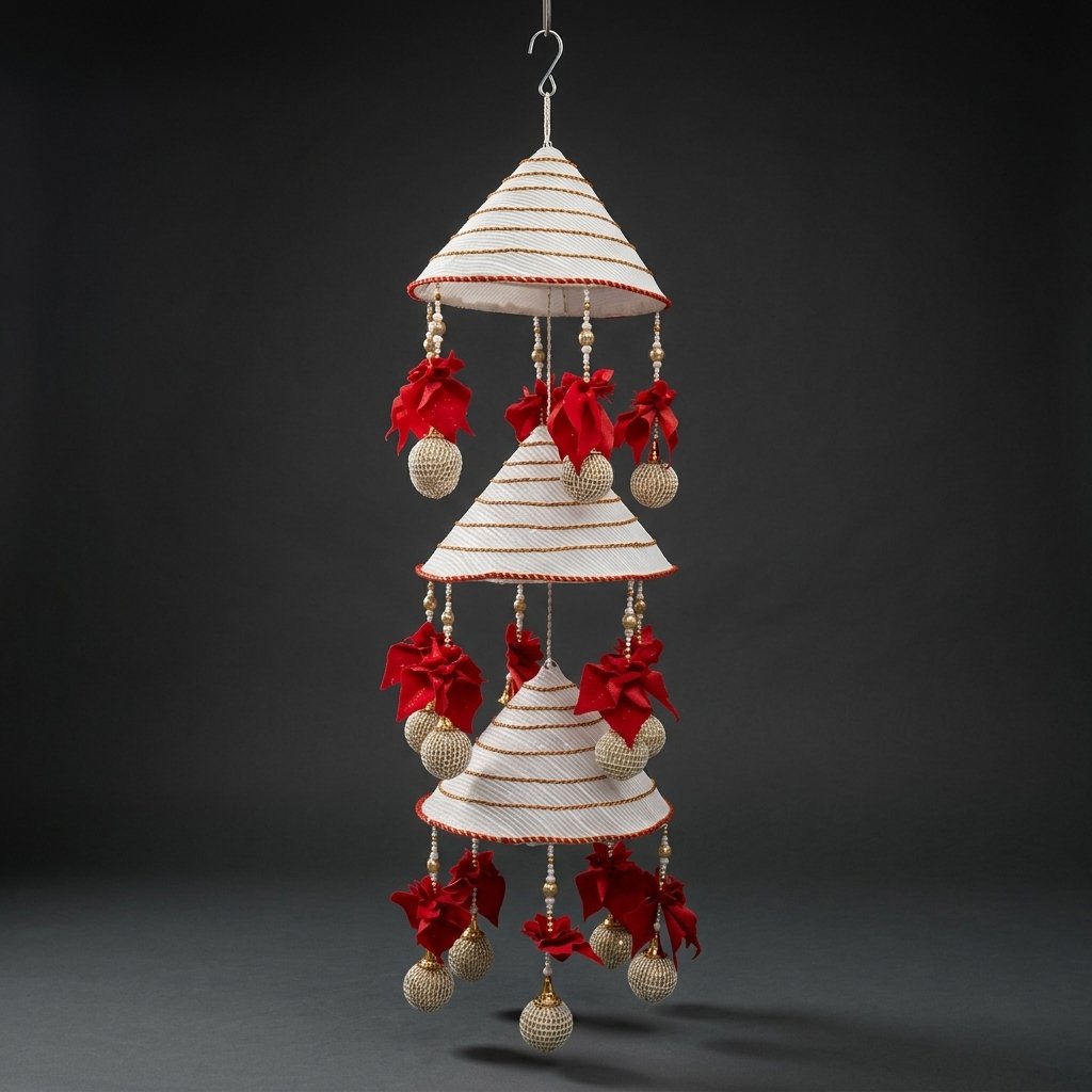 Tiered Conical Hanging Decor
