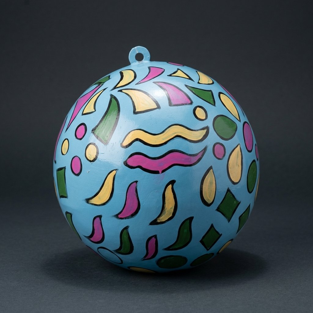 Hand-Painted Ceramic Ornament
