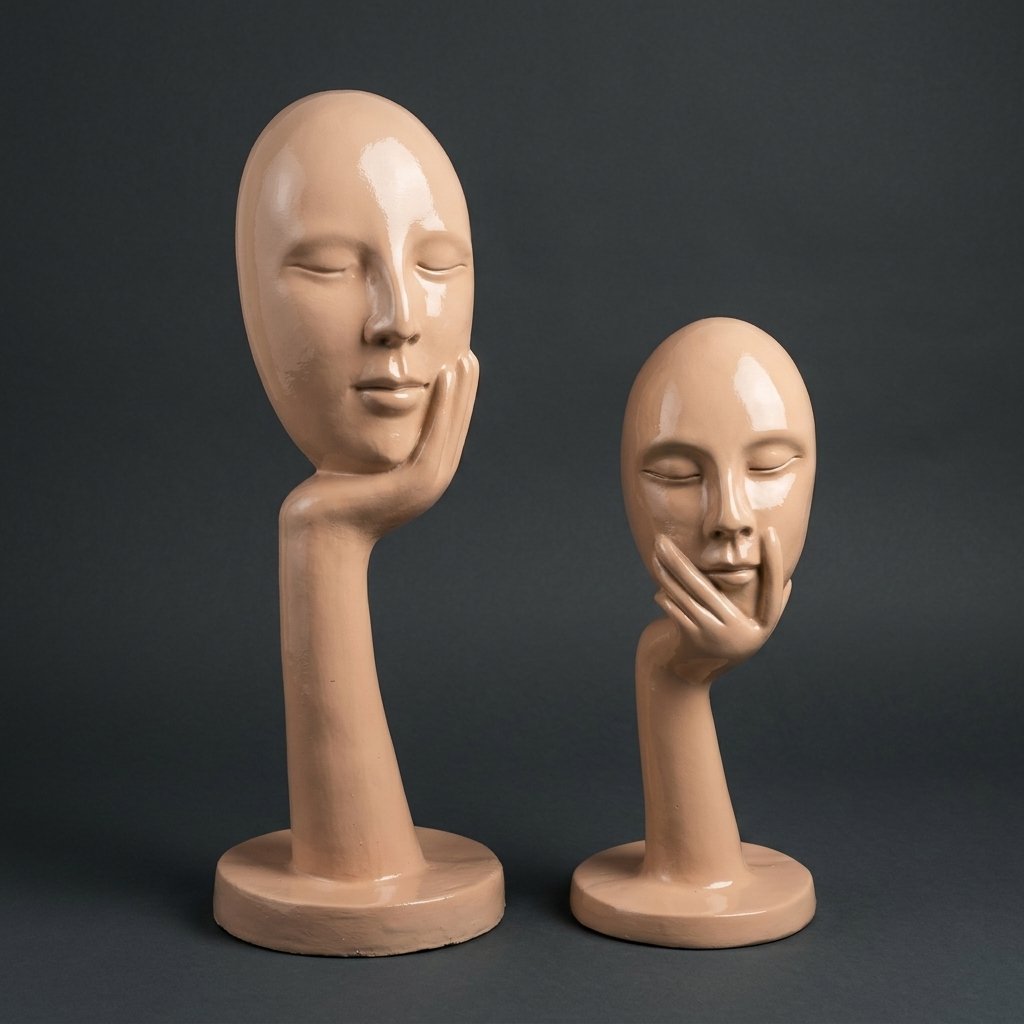 Abstract Face Sculptures